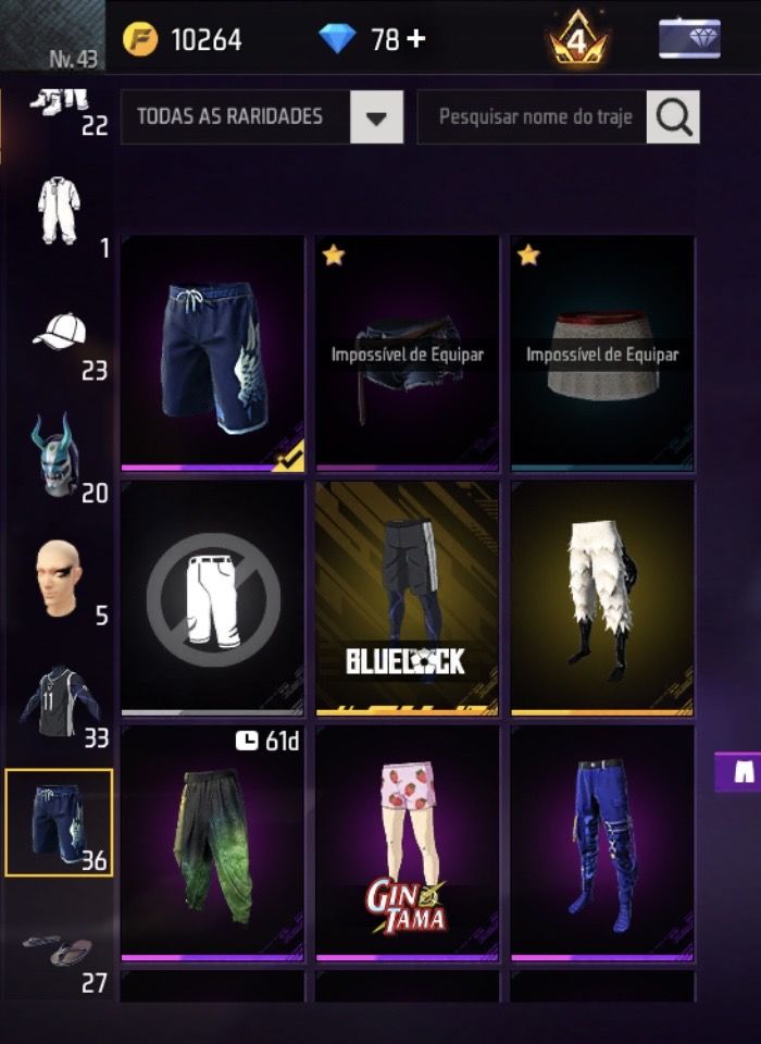 CONTA BÁSICA GEMADA - PRIME 4 LEVEL 43