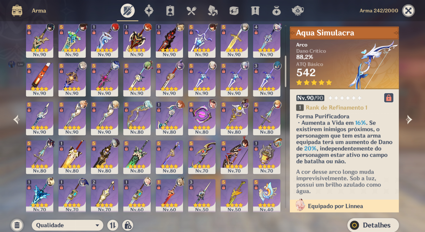 Conta AR60-NA, 38 Char T5 + 20 Armas T5 +150 pulls