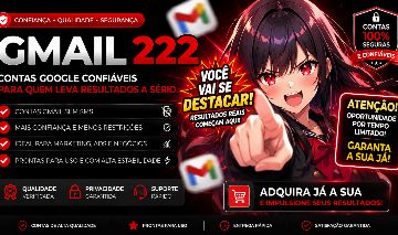 [PREÇO ÚNICO] GMAIL QUE NAO CAI!!! | BARATO SEM SMS | CONTAS FEITO A MÃO SEM BOT