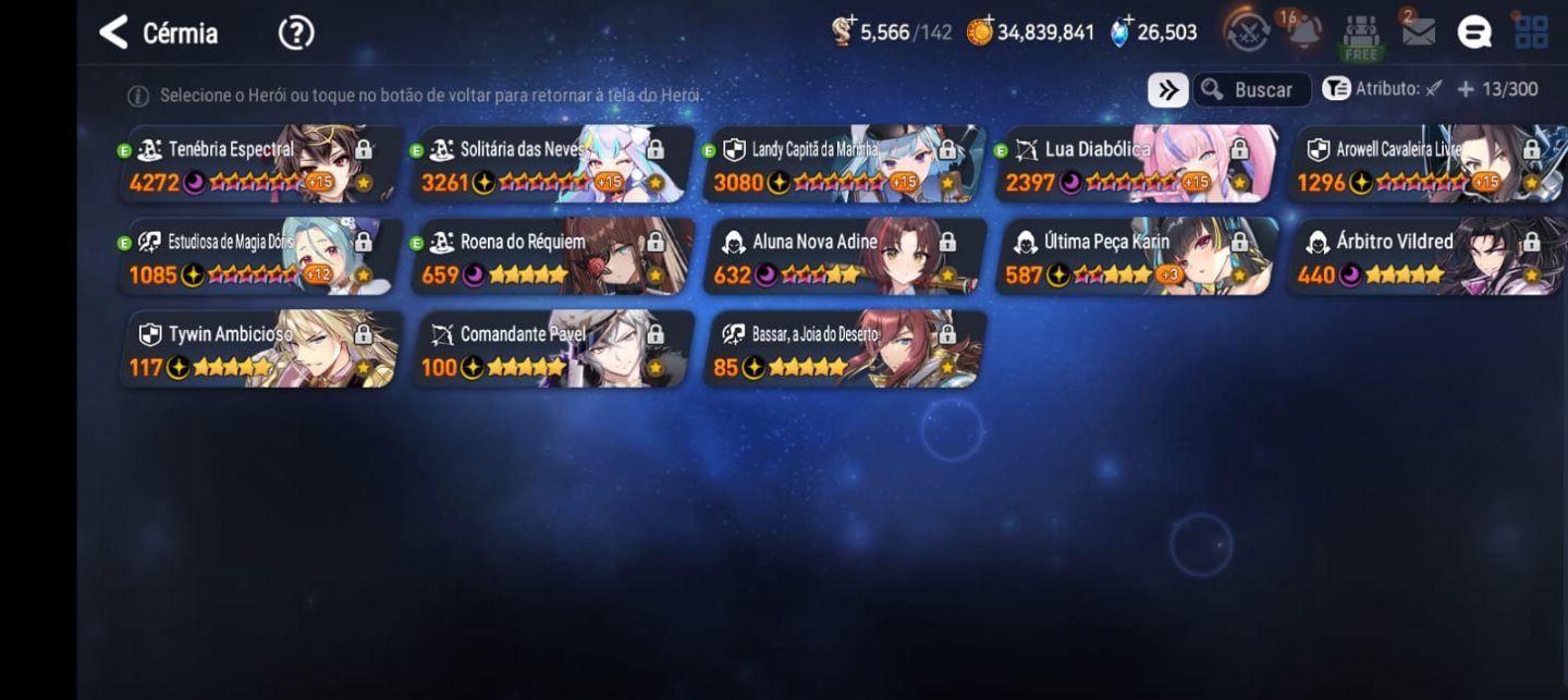 Epic seven - Conta pronta pra jogar e se divertir