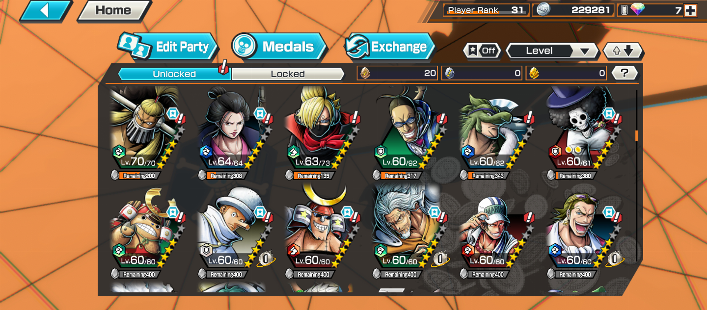 CONTA ONE PIECE BOUNTY RUSH