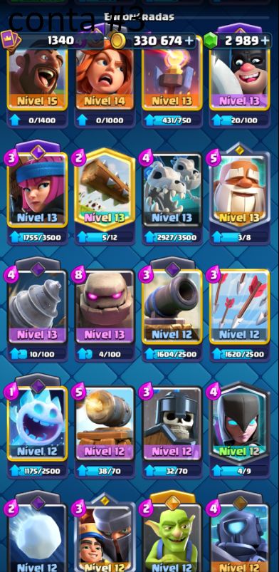 CONTAS CLASH ROYALE! desapego