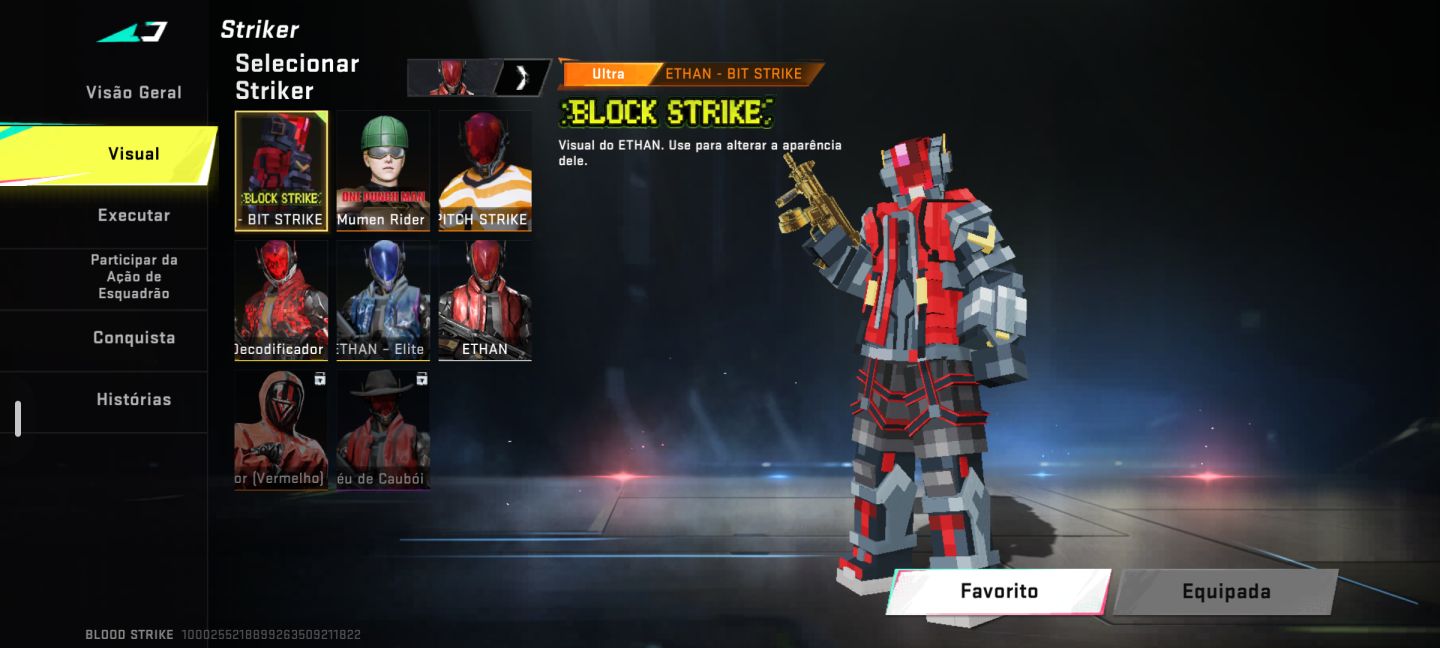 CONTA LEVEL FULL DO BLOOD STRIKE COM VARIAS SKINS