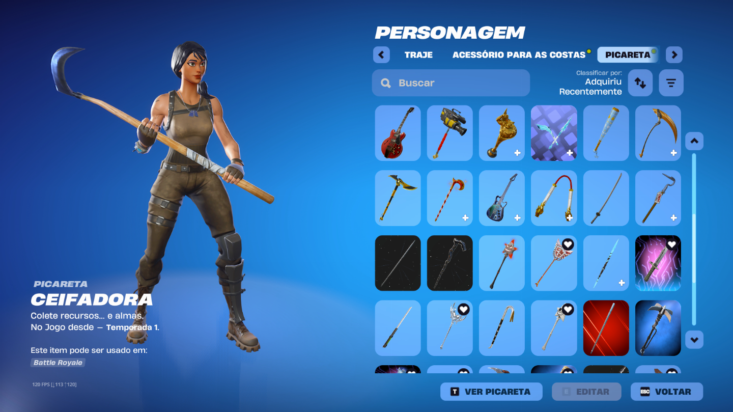 Conta de fortnite desde o cap 1 temp 6, com skins exclusivas da Playstation