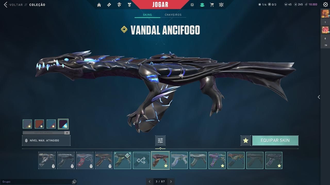 CONTA VALORANT PREMIUM - NÍVEL 472 - CHAMPIONS 2021 E 2025 | TODOS OS AGENTES