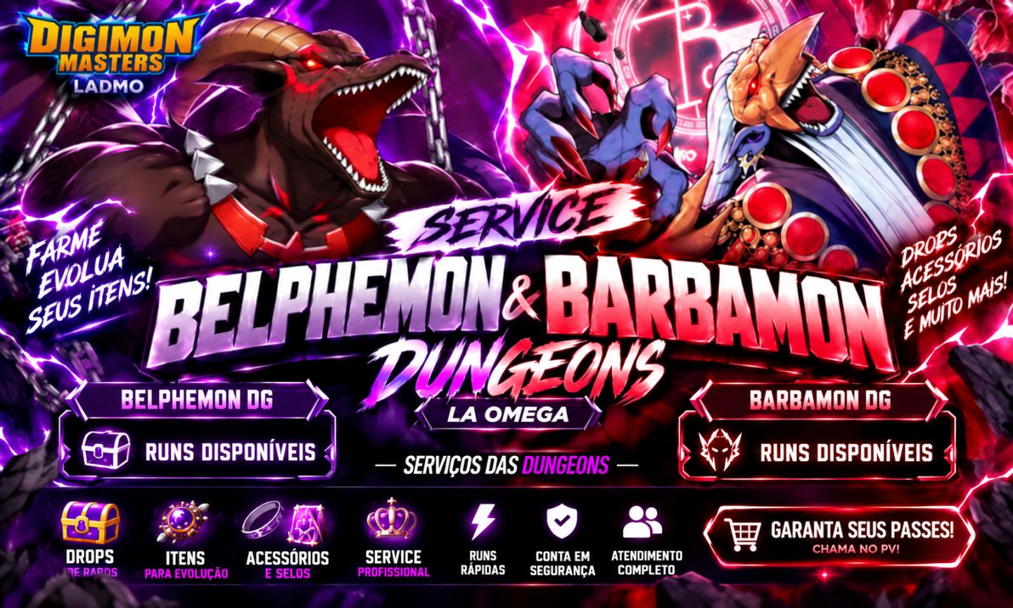 SERVICE DG BARBAMON / BELPHMON LADMO OMEGAMON