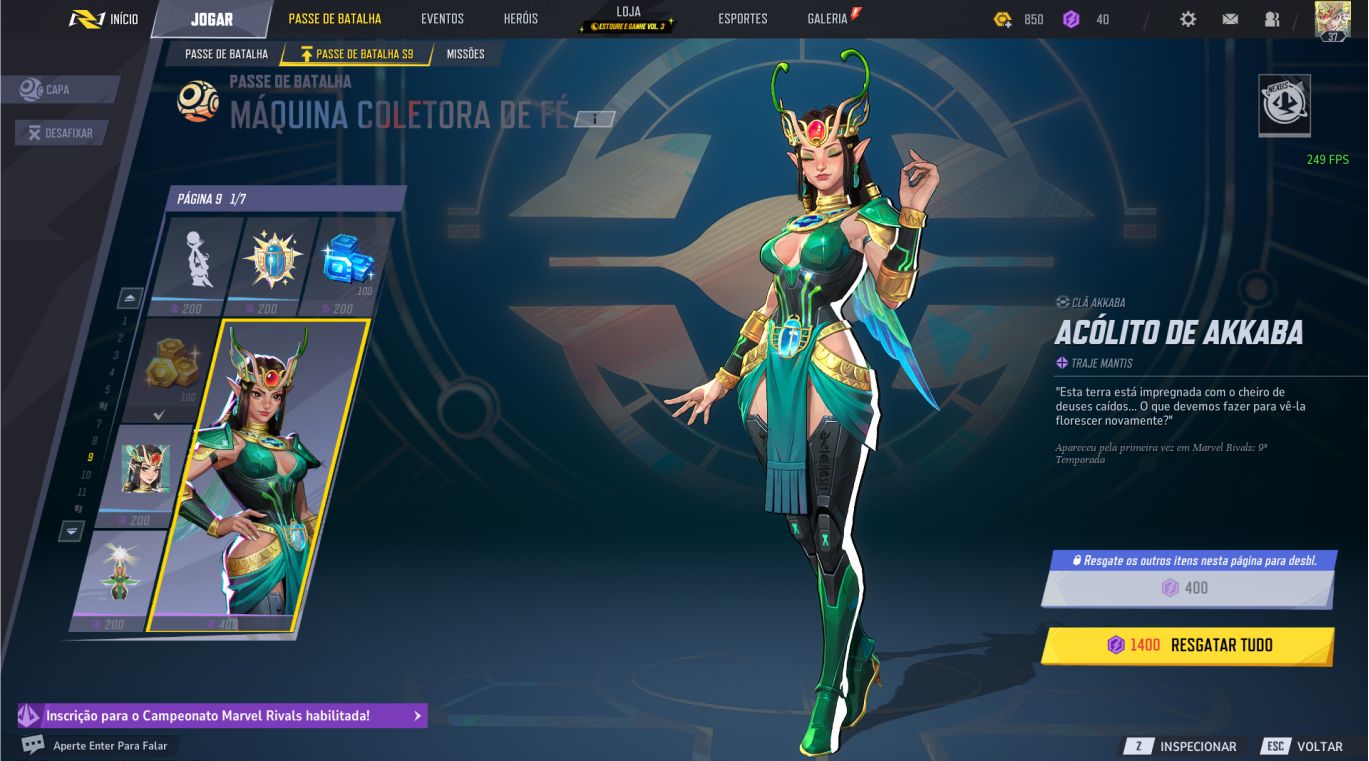 (PROMO ATÉ 15/10) Conta Marvel Rivals Gm3 8.0/ 8.5/ 9.0/ 9.5/ 10.0 - Steam