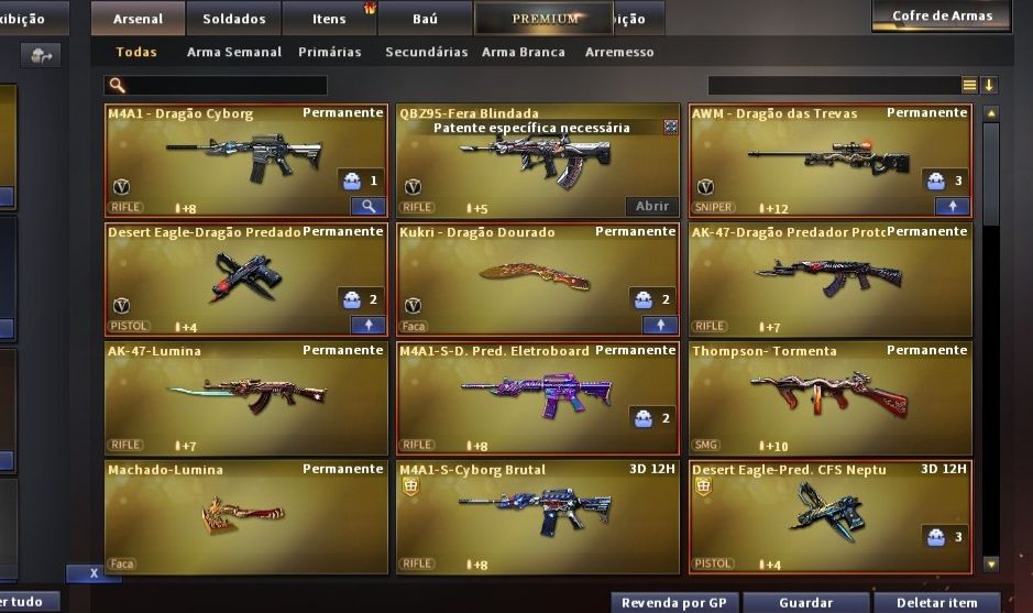 CONTA CROSS FIRE COM 5 VIPS e varias variantes de vip e varias MN