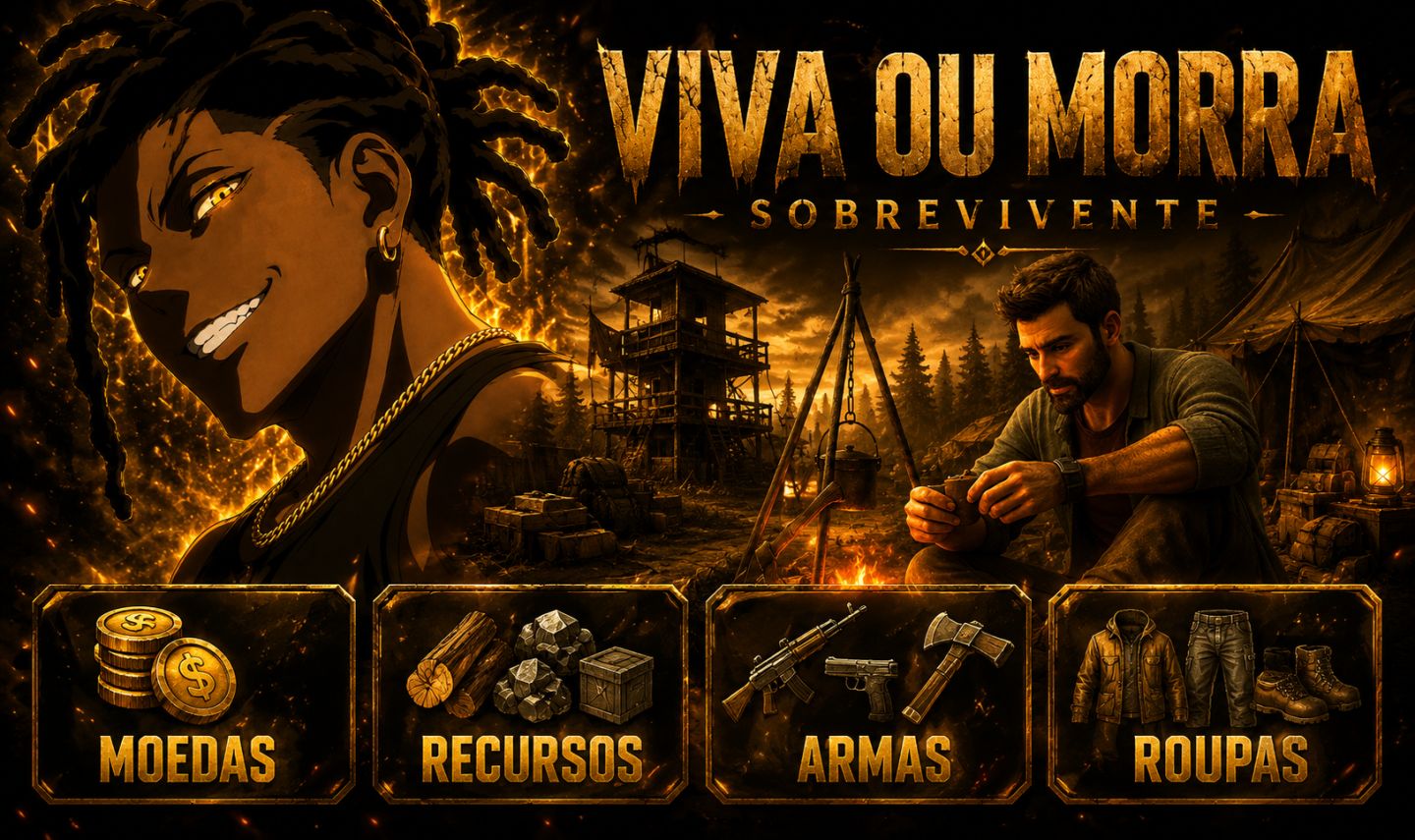 VIVA OU MORRA: SOBREVIVENTE (LIVE OR DIE 2) | MOEDAS, RECURSOS, ROUPAS E DRONE