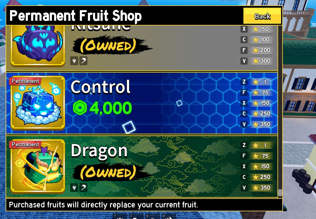 Conta Roblox/blox fruits impecavel com quase todas as frutas permanentes