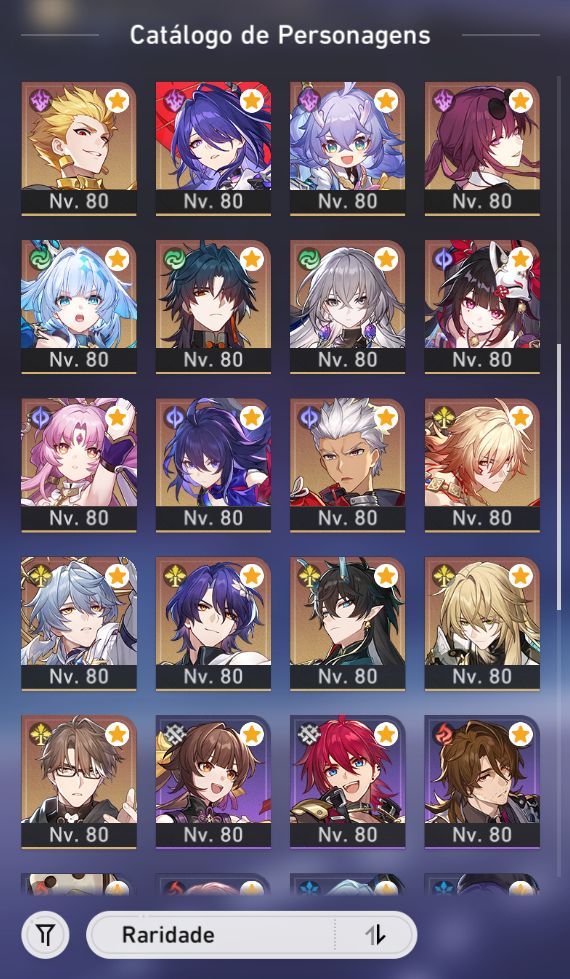Conta ENDGAME Honkai Star Rail (HSR) + Zenless Zone Zero (ZZZ) Valor negociável!