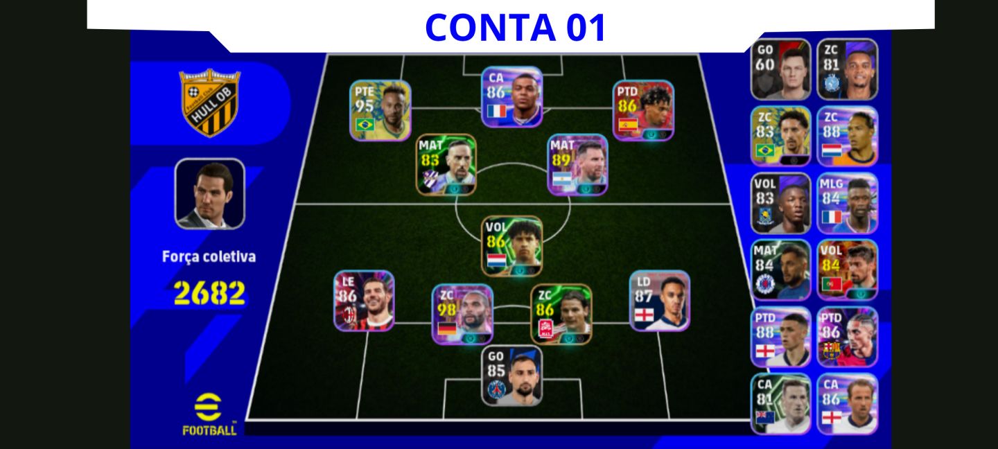 Contas Efootball Iniciais com Épicos/big Times Garantidos! Vol. 3