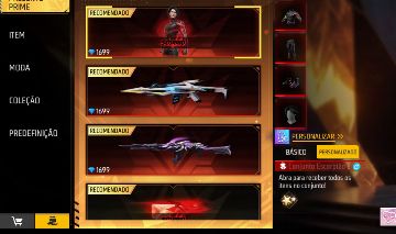 Loja prime free fire junho