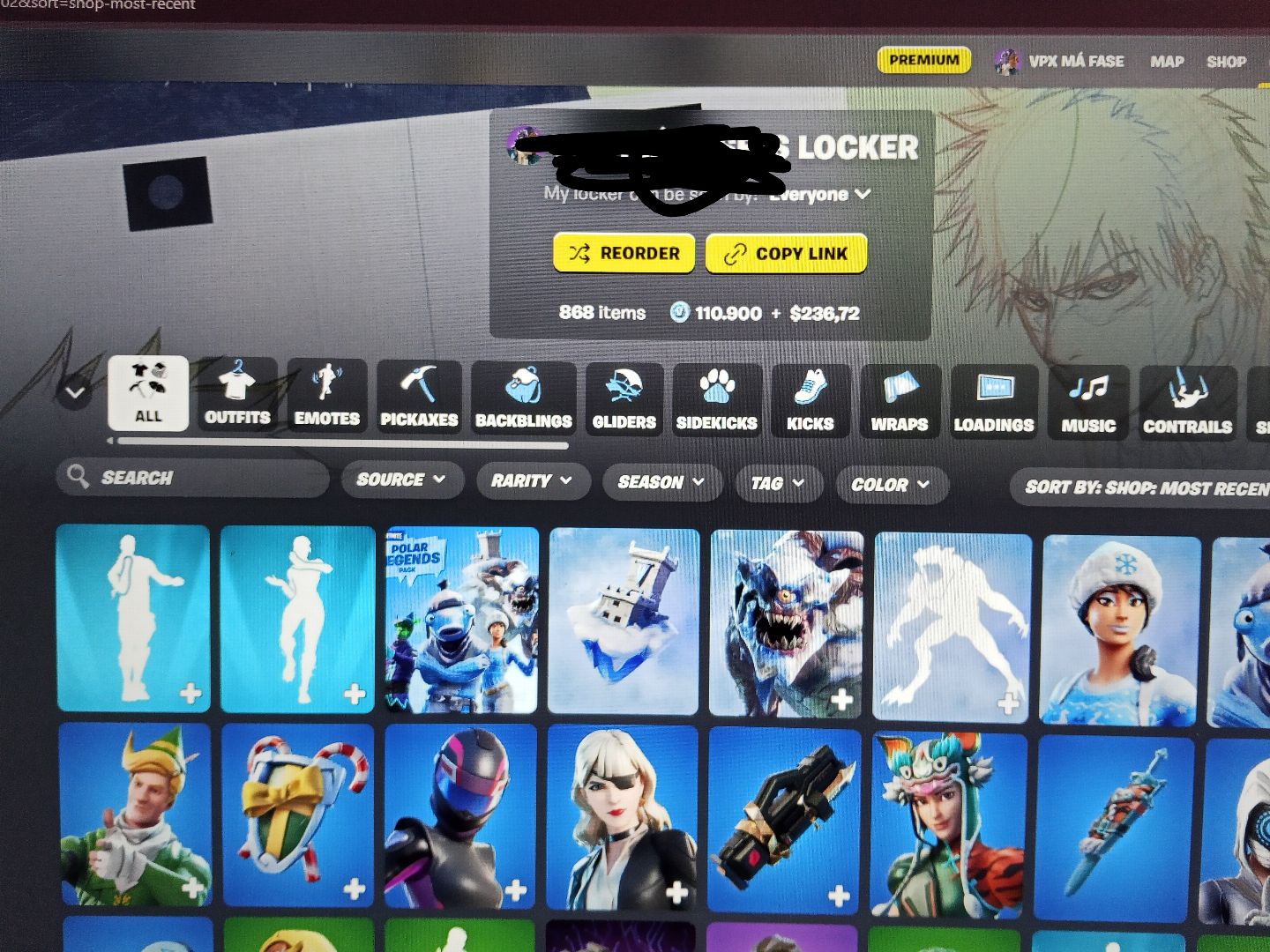 CONTA FORTNITE EXTREMAMENTE COMPLETA VENDA RÁPIDA