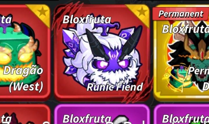 Fruta runic fiend yeti mutação blox fruits fruta física