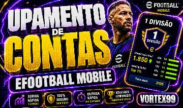 UPO CONTAS PARA A PRIMEIRA ( DIVISÃO) EFOOTBALL MOBILE