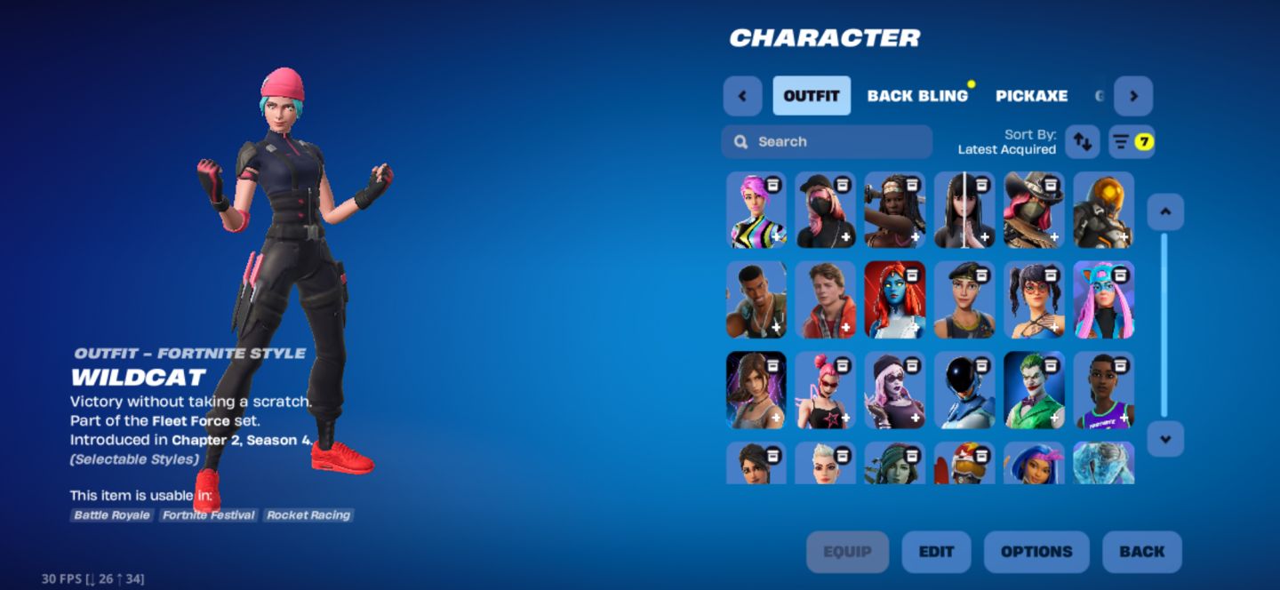 CONTA DE FORTNITE COM WILDCAT