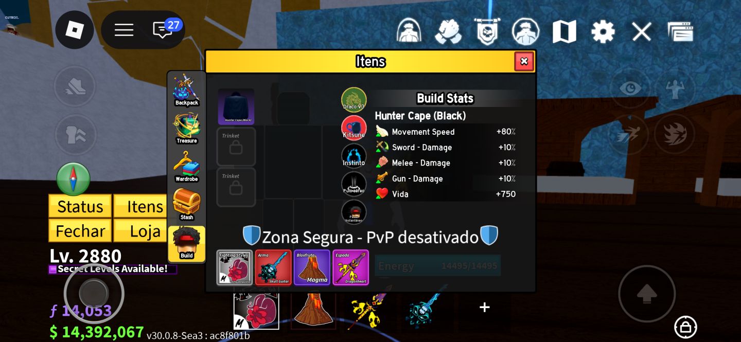 CONTA BLOX FRUITS 2880 COM V3 DRACO E V4 FULL SHARK + SANGUINE ARR