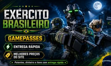 EXÉRCITO BRASILEIRO BRAZILIAN ARMY GAMEPASSES RECURSOS BOOST XP DINHEIRO ELITE