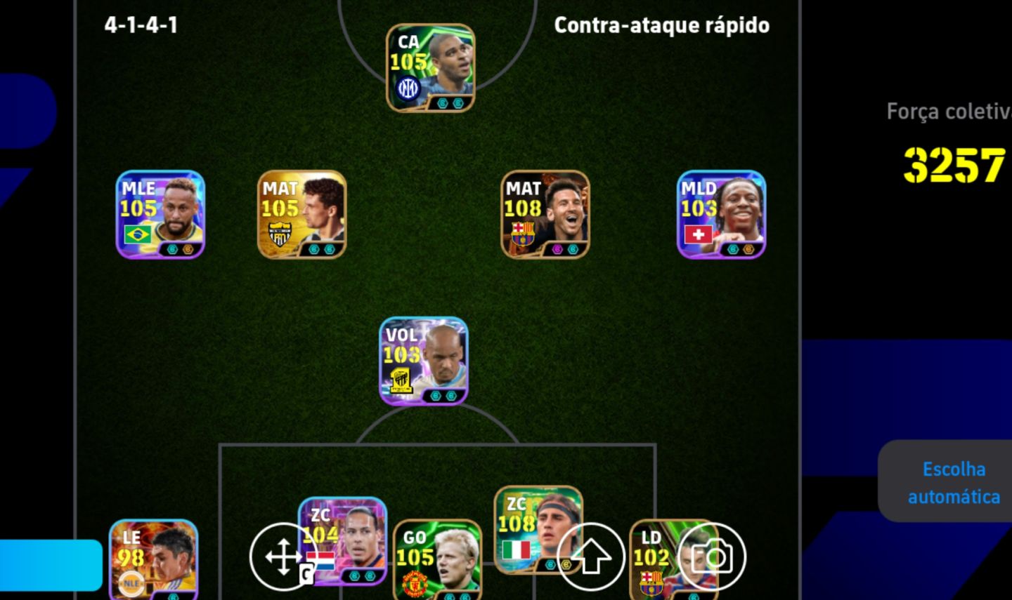 Conta braba de efootball com CR7 e mbappe big time