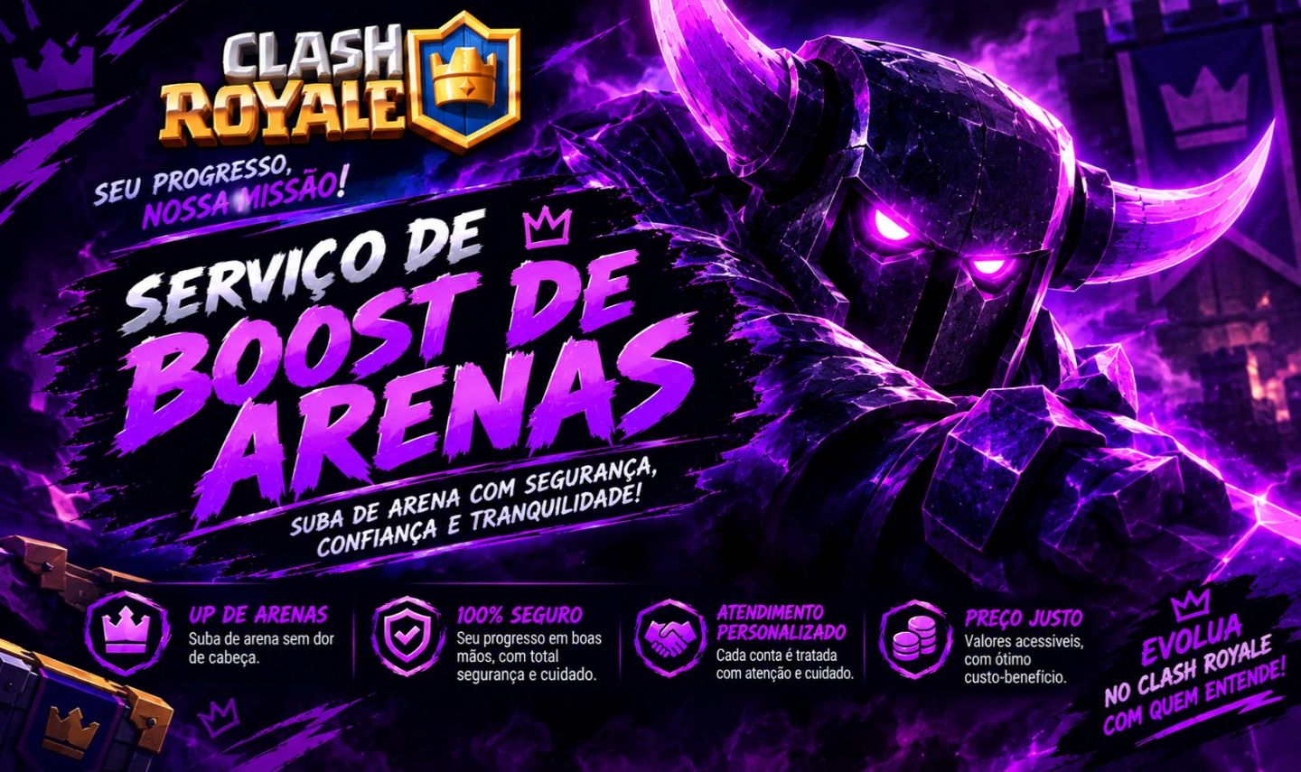 Booster/Elo Job de conta do Clash Royale