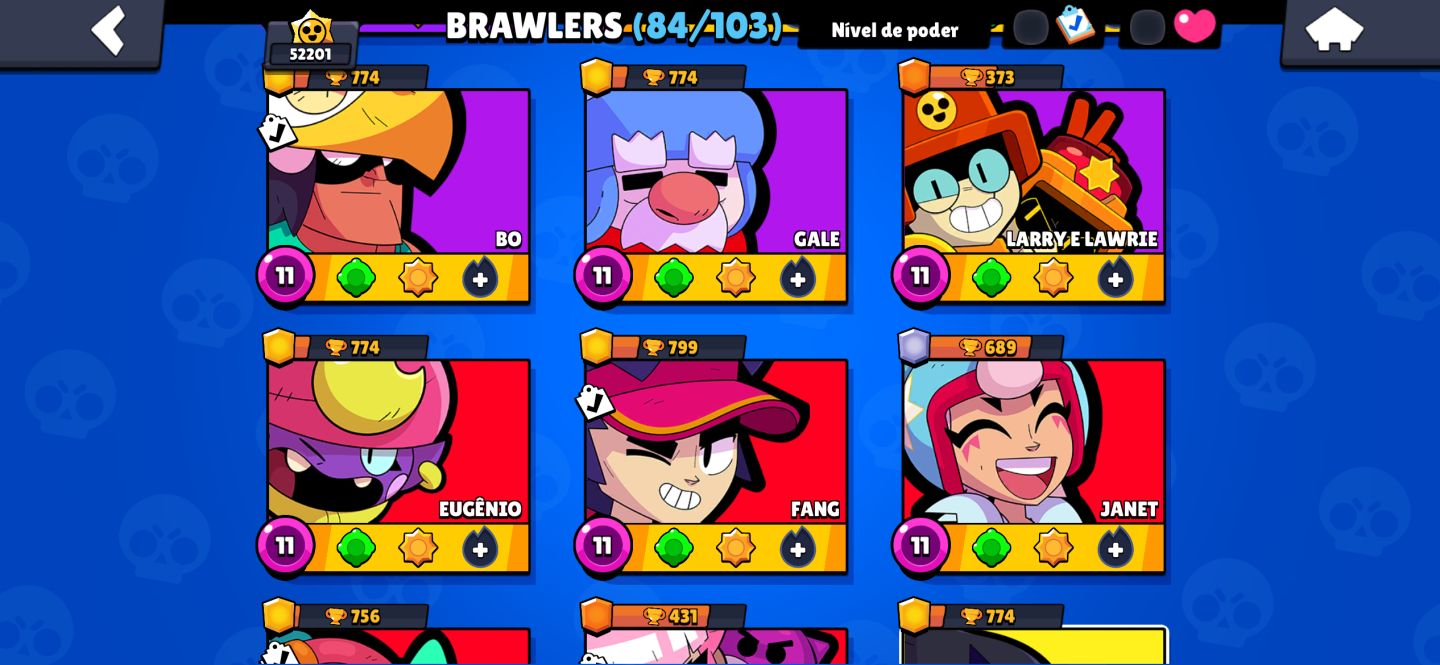CONTA DE BRAWL STARS, 52 MIL TROFEUS FULL ACESSO! PRIMEIRO DONO! 100% SEGURO!