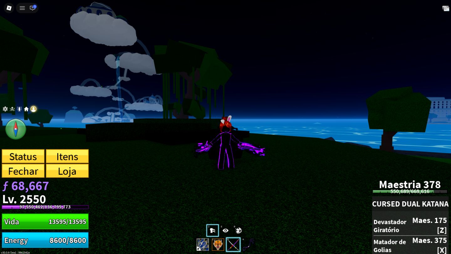 Conta roblox BLOX FRUITS CDK, GOD HUMAN, LEOPARDO