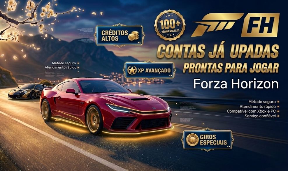 CONTAS FORZA HORIZON 6 COM 1 BILHÃO DE CRÉDITOS + TODOS OS CARROS E MAIS