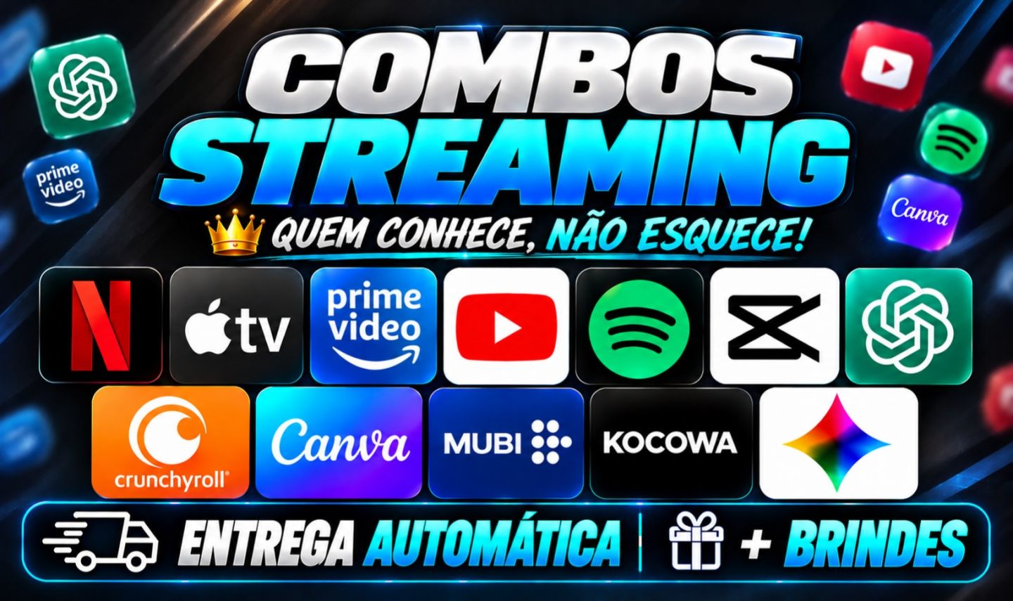 YOUTUBE/GPT/NETFLIX/AMAZONPRIME/GEMINI/CAPCUT/SPOTIFY/CRUNCHYROLL + AUTOMATICO
