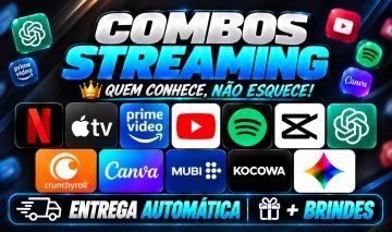 YOUTUBE/GPT/NETFLIX/AMAZONPRIME/GEMINI/CAPCUT/SPOTIFY/CRUNCHYROLL + AUTOMATICO