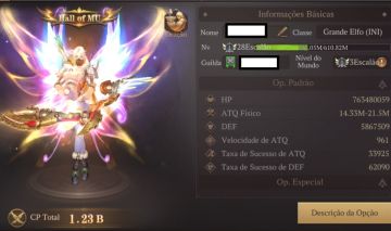 MU DARK: Conta top 1 VIP11, 1.25 B de Power dominante ORION27 + Guild