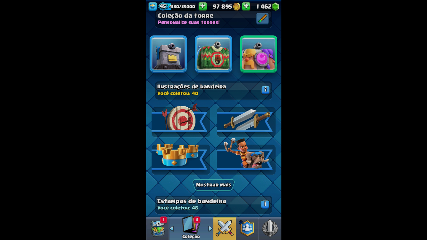 Conta de clash royale com 9800 trofeus conta boa demais valor negociavel!!