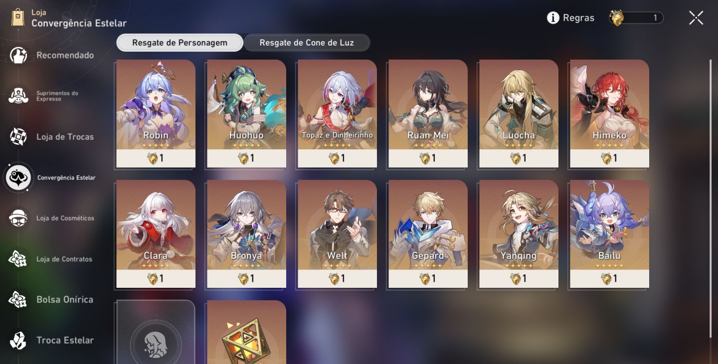 VENDA DE 2 CONTAS HONKAI STAR RAIL + ZENLESS ZONE ZERO