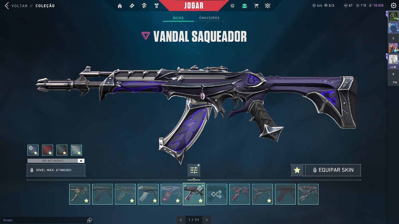 Venda de Conta Valorant com Facas, Skins Premium e Nível Alto!