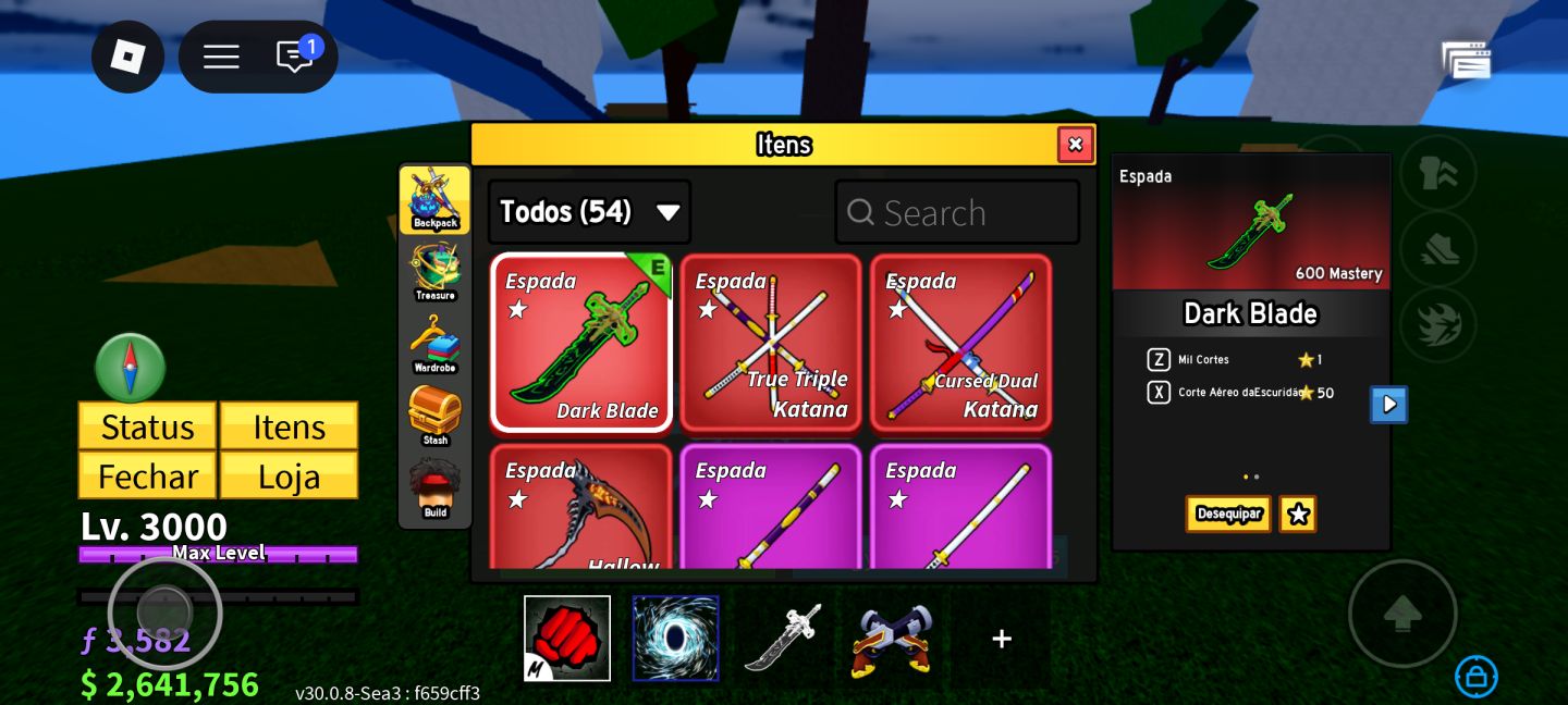 CONTA BLOX FRUITS END GAME