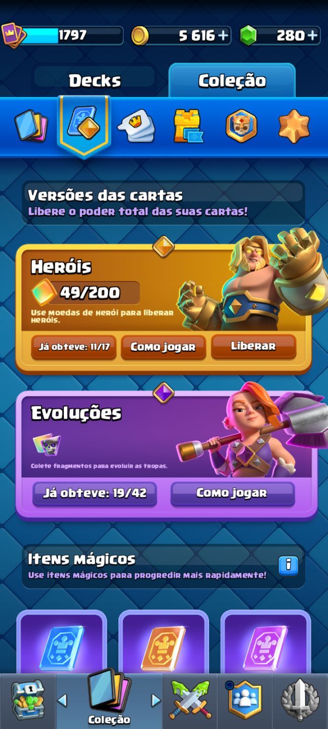 Conta Clash Royale 11800 troféus