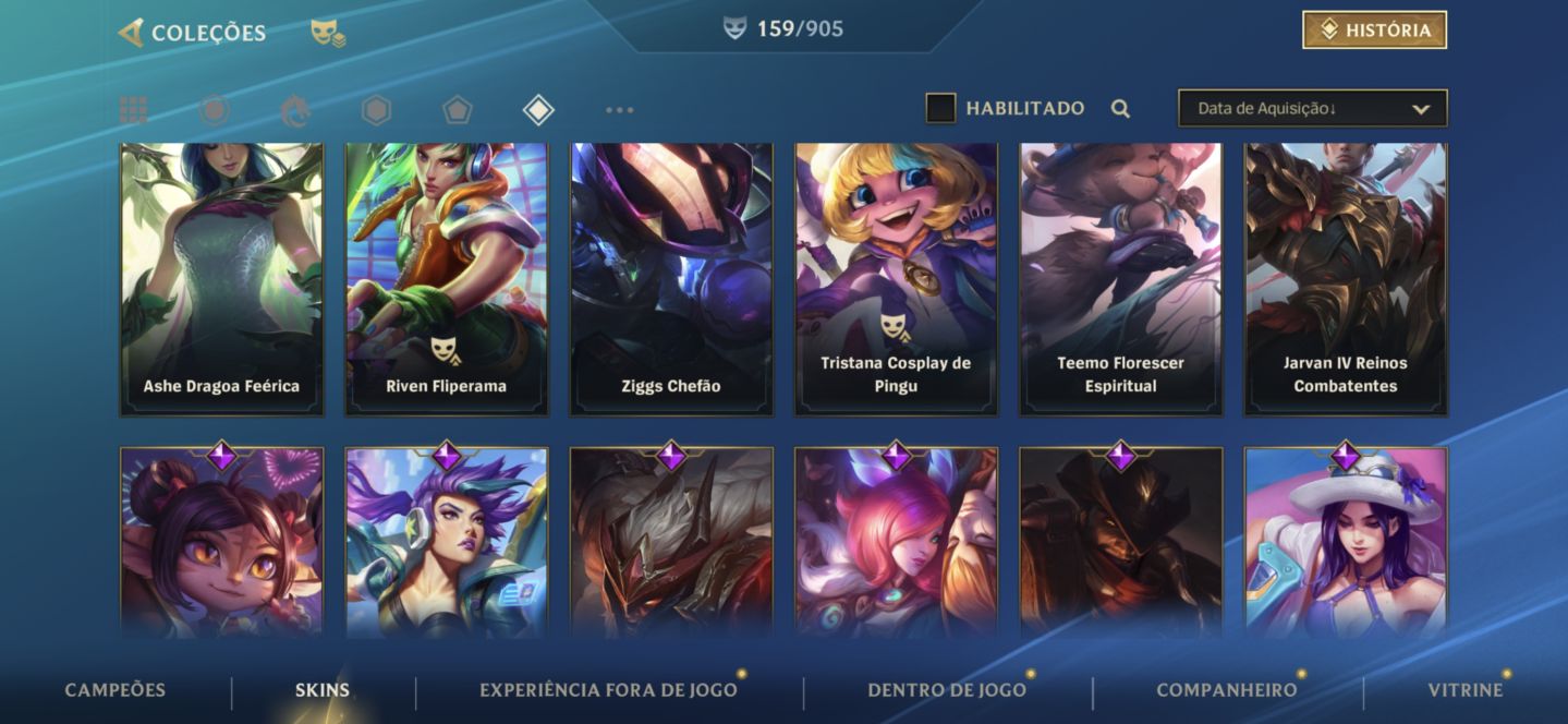 Conta de wild rift ótima pra pro players