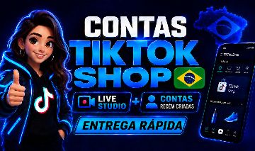 CONTAS TIKTOK - LIVE STUDIO PC, MONETIZADO,TIKTOK SHOP