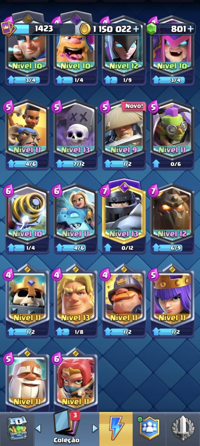 COMBO Conta de Brawl Stars e Clash Royale (43k de troféus) e (8k de troféus)