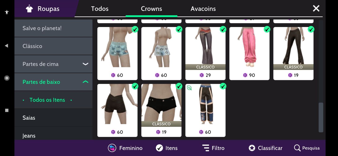 Conta avakin life feminina - lev 54