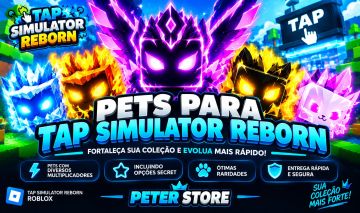 Tap Simulator Reborn | Simulador de Clique Renascido - Secrets e Pets 7M a 60M