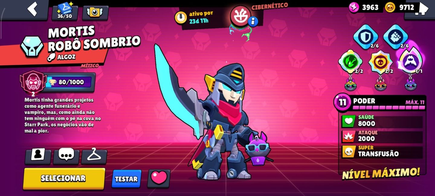 CONTA DE BRAWL STARS MUITO RARA COM 86 BRAWLERS E VARIAS SKINS