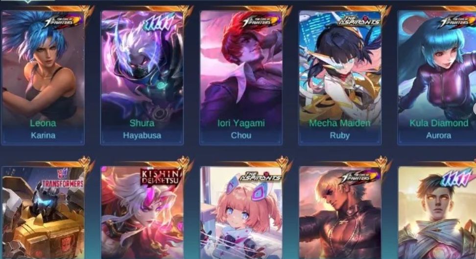 Conta Mobile Legends Lendary | 471 Skins | 133 Heróis | Legendary