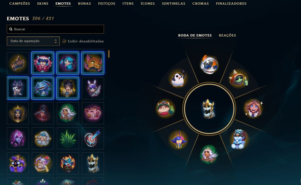 Conta LOL - 354 skins - +140 campeões habilitados- Full acesso - 107k EA - 74 Rp