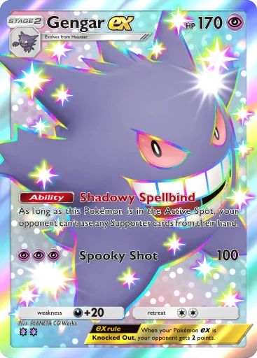 SHINY GENGAR EX - CELESTIAL GUARDIANS POKEMON TCG POCKET