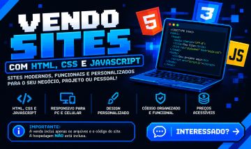 SITES (COM HTML, CSS, JS NÃO CONTEM HOSPEDAGEM)