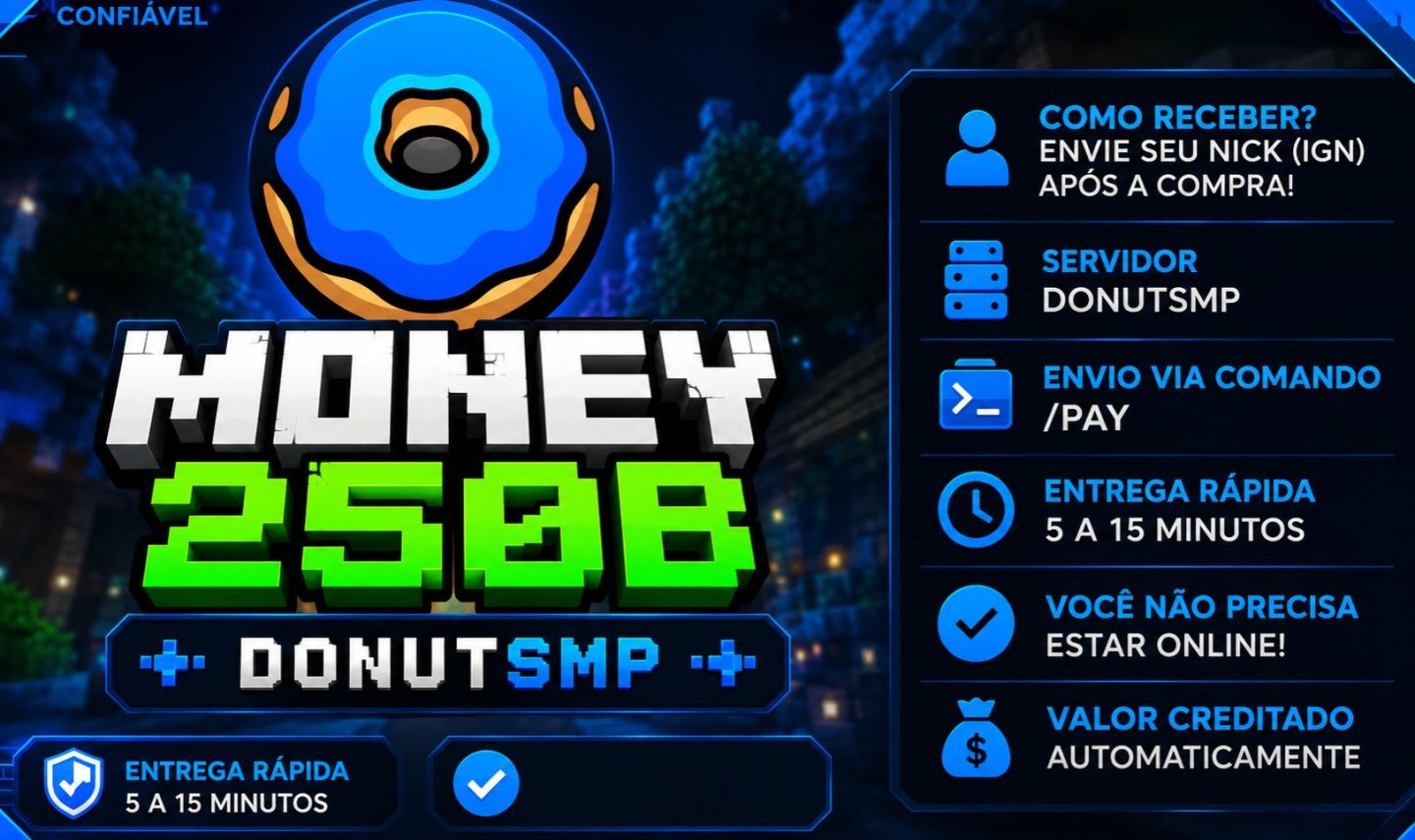 Dinheiro (Money) Donut SMP + Farm - Servidor Minecraft