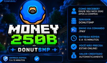 Dinheiro (Money) Donut SMP + Farm - Servidor Minecraft
