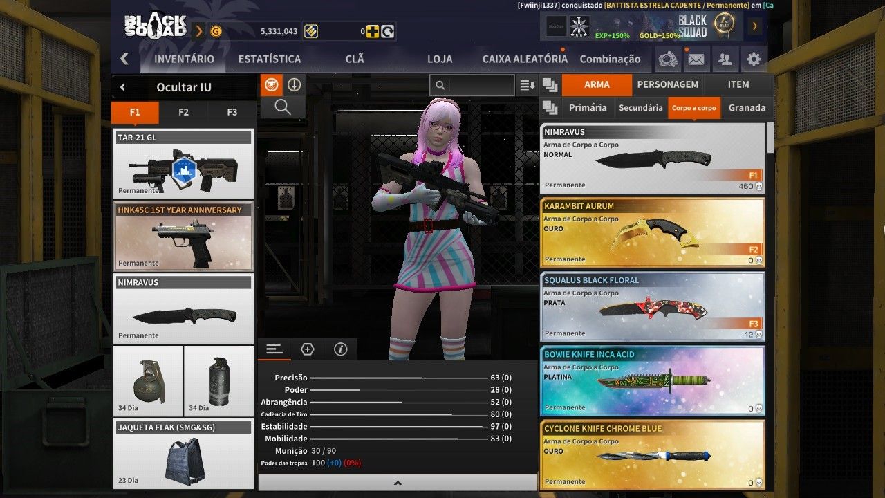 CONTA BLACK SQUAD - CONTA STEAM
