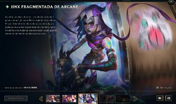 Conta 2013 | Jinx Fragmentada + 16 skins vitoriosas + NEO PAX Sivir| 4.079 RP